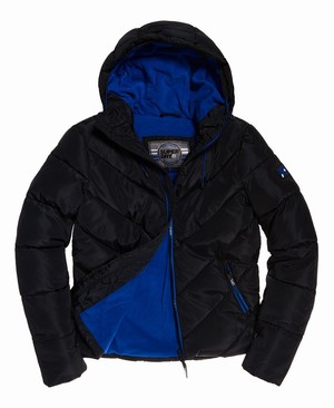 Superdry Xenon Padded Férfi Kabát Fekete | RWGNE4836